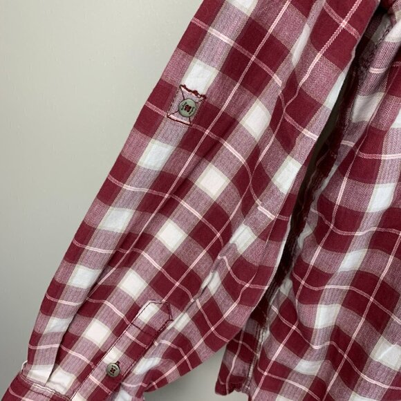 Carhartt Red Flannel Button Down Top Size Medium - Picture 9 of 9